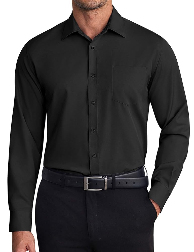 Amazon.com: COOFANDY Mens Business Dress Shirts Wrinkle