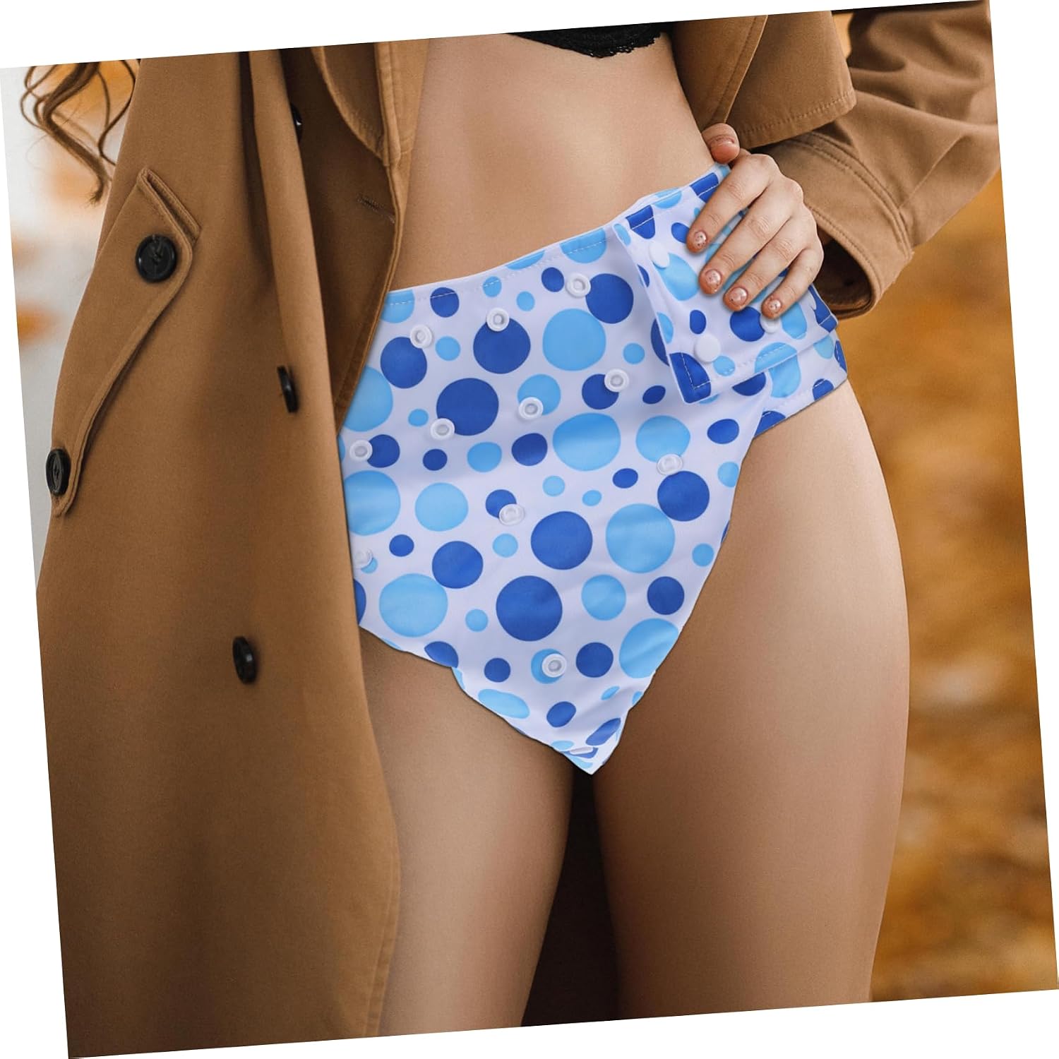 VANZACK 1pc Leakproof Cloth Diaper for Adults Washable and Reusable Printed Design Suitable for Men and Women for Mild and Postpartum Use