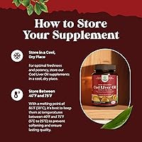 Vista 4 de Cápsulas blandas de aceite de hígado de bacalao islandés – Aceite de pescado omega 3 capturado silvestre EPA DHA Omega 3 de 1000 mg – Suplemento