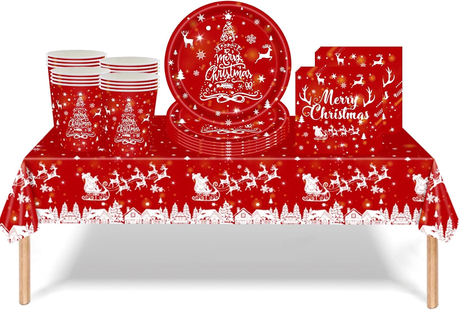 53 piezas de decoración de mesa de Acción de Gracias a cuadros naranjas, mantel de plástico de cosecha de otoño, vasos de papel, servilletas, platos, vajilla a cuadros naranjas, vajilla para fiesta de