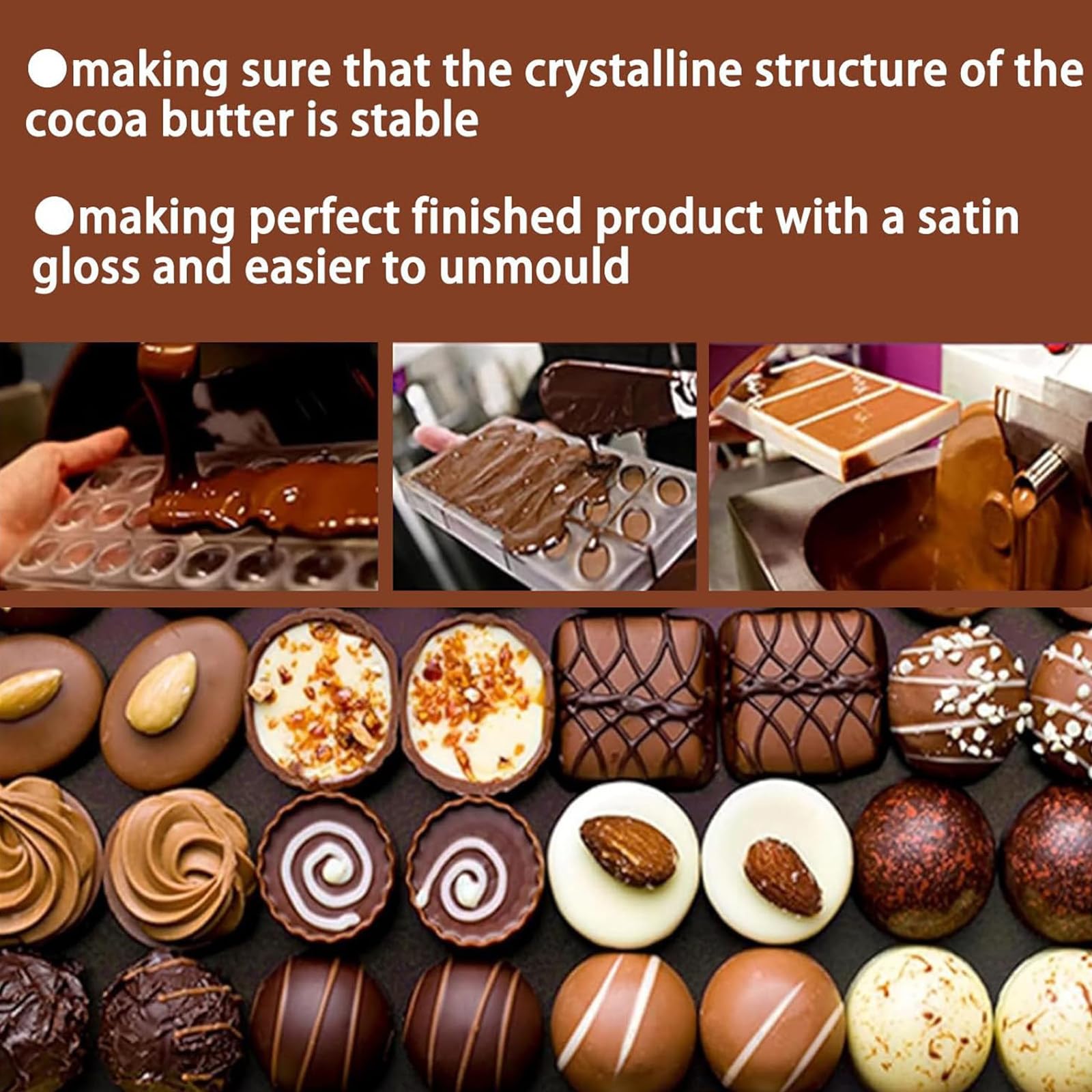 Tempéreuse À Chocolat De Table, Tempéreuse À Chocolat Professionnelle, 5,5 L – 1 000 W, en Acier Inoxydable, Tête Spirale Amovible, Idéale pour Les Chocolateries Et Les Boulangeries.