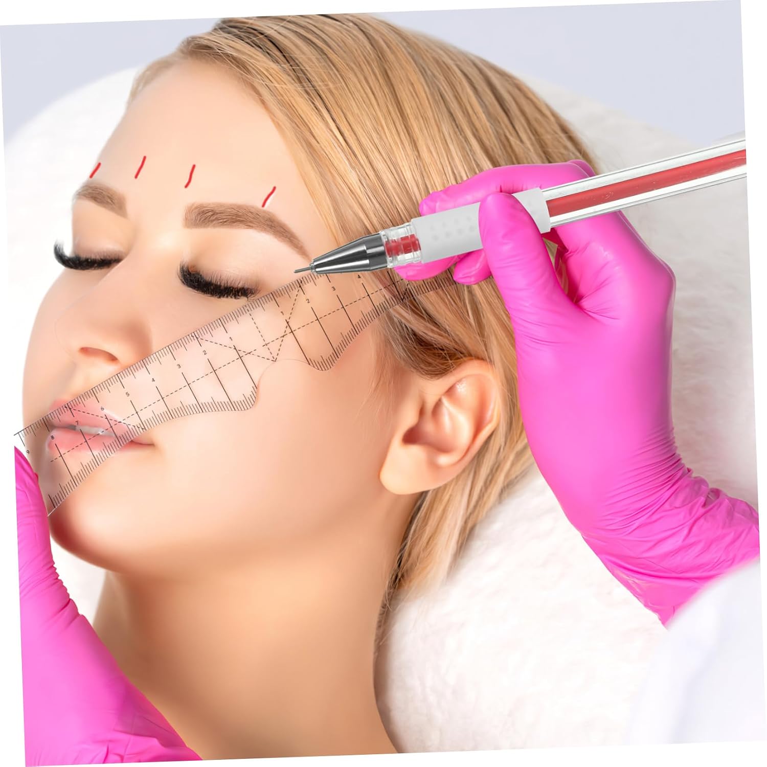 Outanaya 3pcs Microblading Pen Skin Positioning Pens Tattoo Marking Fine Tip for Permanent Eyebrow
