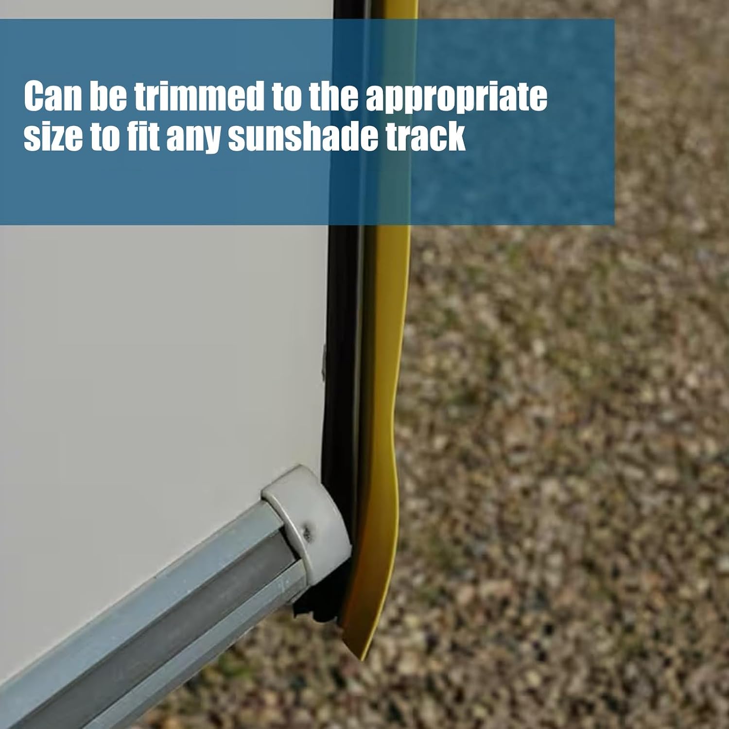 Trailer Track Strips Guard 12M X 30Mm Flexible PVC Awning Cover for Motorhome Storage Care and Routine Upkeep Planning