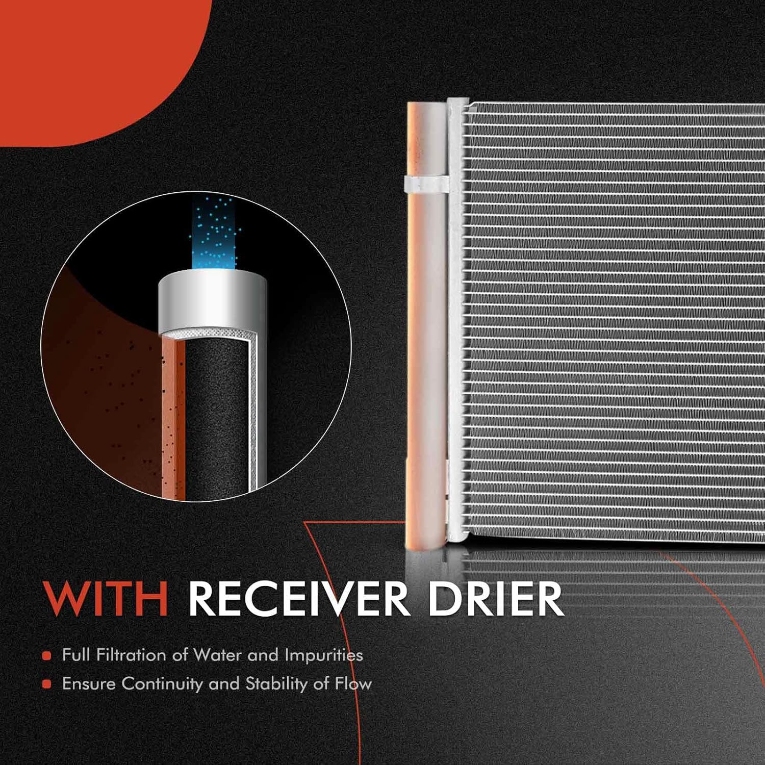 A-Premium Aluminum Radiator & AC Condenser Cooling Kit Compatible with Chevrolet Malibu 2016-2018 & Buick LaCrosse 2017-2019, 1.5L 3.6L, Automatic Transmission