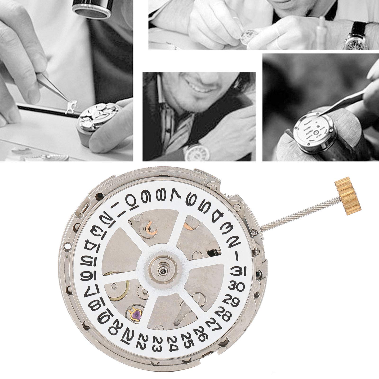 CosikiCosiki Mechanical Watch Movement, 2813 Automatic Watch Movement Watch  Replacement Parts Watch Accessory for Professional Watch Repairman Service