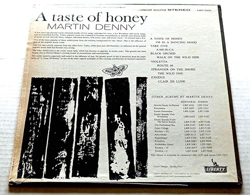 Miniatura 2 de Martin Denny A Taste Of Honey- Liberty Records 1962 - Used Vinyl LP Record - 19 Reissue Pressing LST-7237 VERY RARE In Shrink Wrap - Take Five -