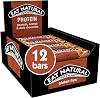 Eat Natural Protein Packed Bars - Peanuts, Dark Chocolate & Orange - Gluten Free, High Fibre Energy Snacks - Zesty Marmalade Flavour - Bulk Multipack 12 x 40g