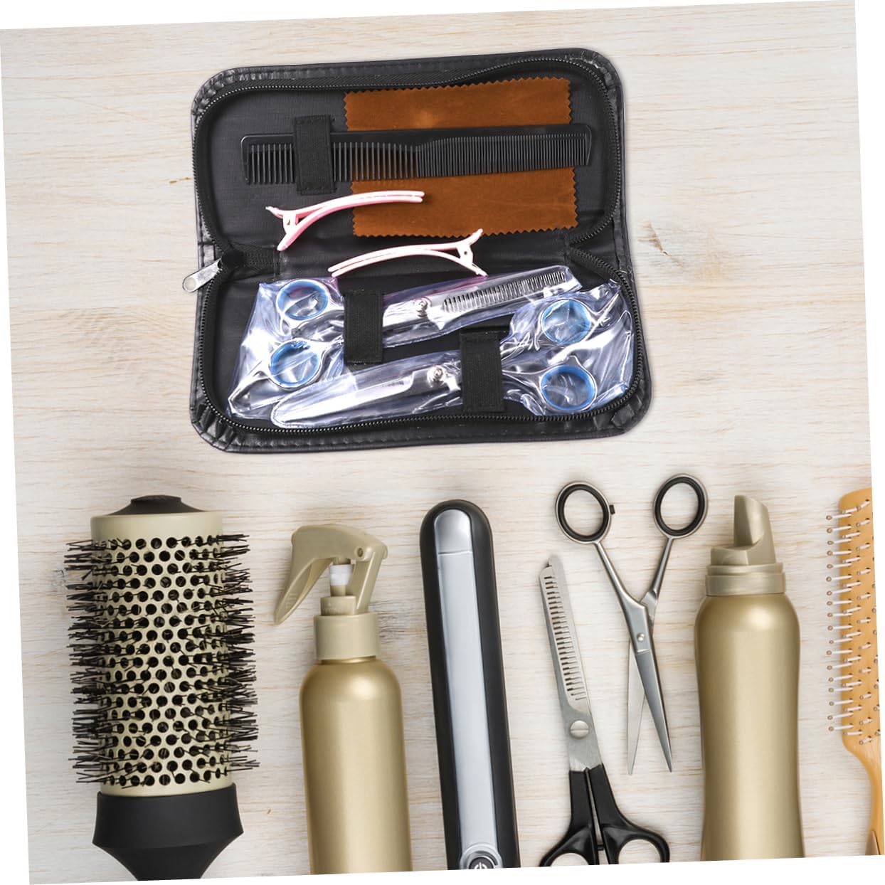 7pcs Hair Cutting Scissors Set for Women Men Professional Hairdressing Scissors Kit Hair Comb for DIY
