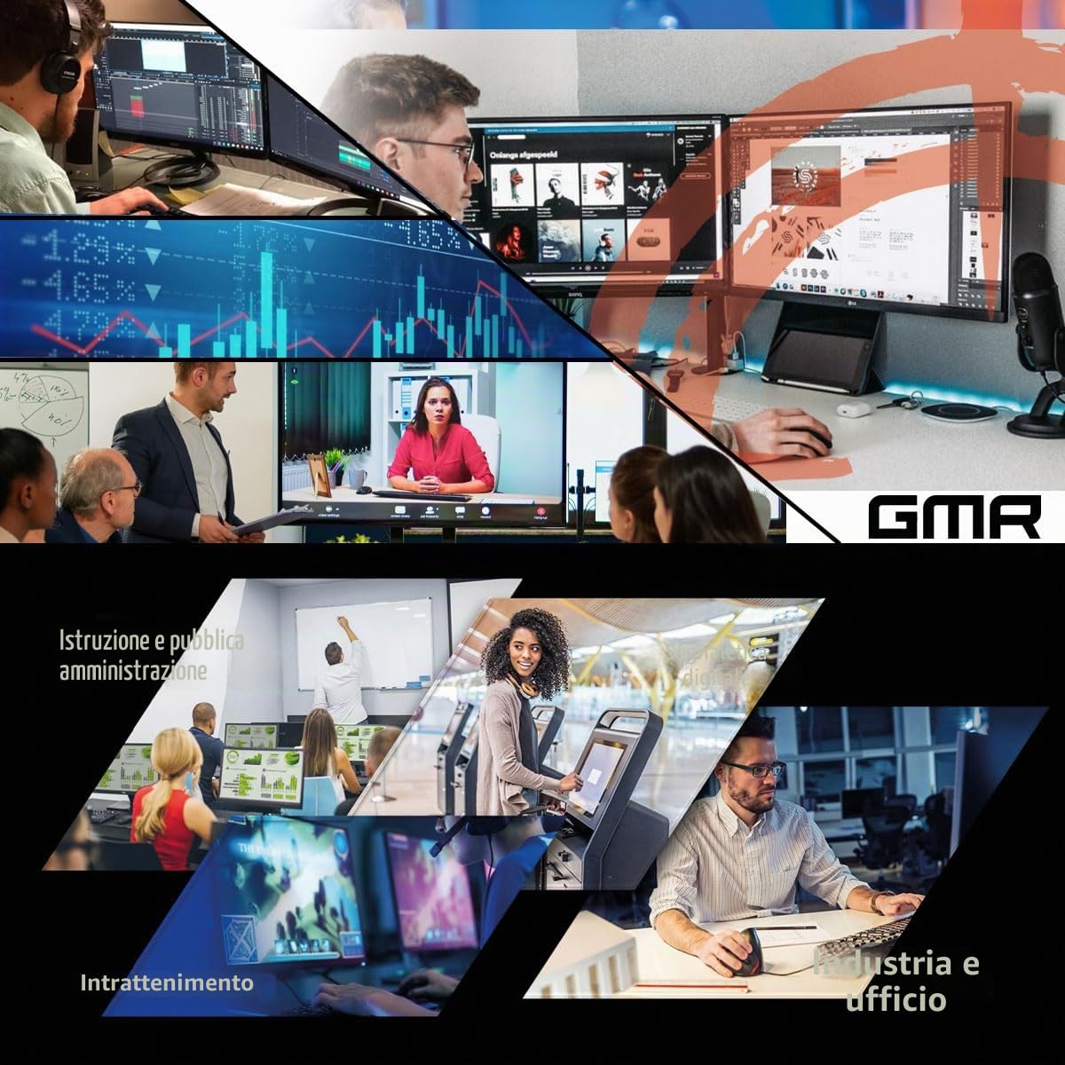 GMR Ultra i7 Business Office PC - Calcolatrice veloce | 3 anni di garanzia | 32 GB di RAM | 1000 GB SSD | DVD±RW | USB 3 | Windows 11 Prof | Bluetooth WiFi