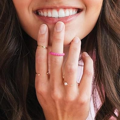 Enso Rings Stackable Braided Silicone Wedding Ring Bundles Comfortable and Flexible Design - Multi-Packs