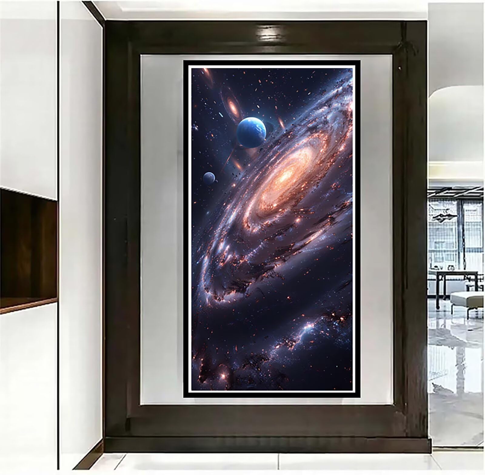 Dipingere con i Numeri Adulti Pianeta, Dipingere con i Numeri Paesaggio, Fai da te Paint by Numbers per Principianti, Hobby Creativi Adulti, Painting by Numbers per Decorazioni Casa 100x200cm 8-4665