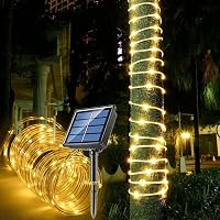 Auting 10m Napelemes Kültéri Fényfüzér 100 LED Meleg Fehér 8 Mód Vízálló - B-10M Outdoor Solar Fairy Lights 1