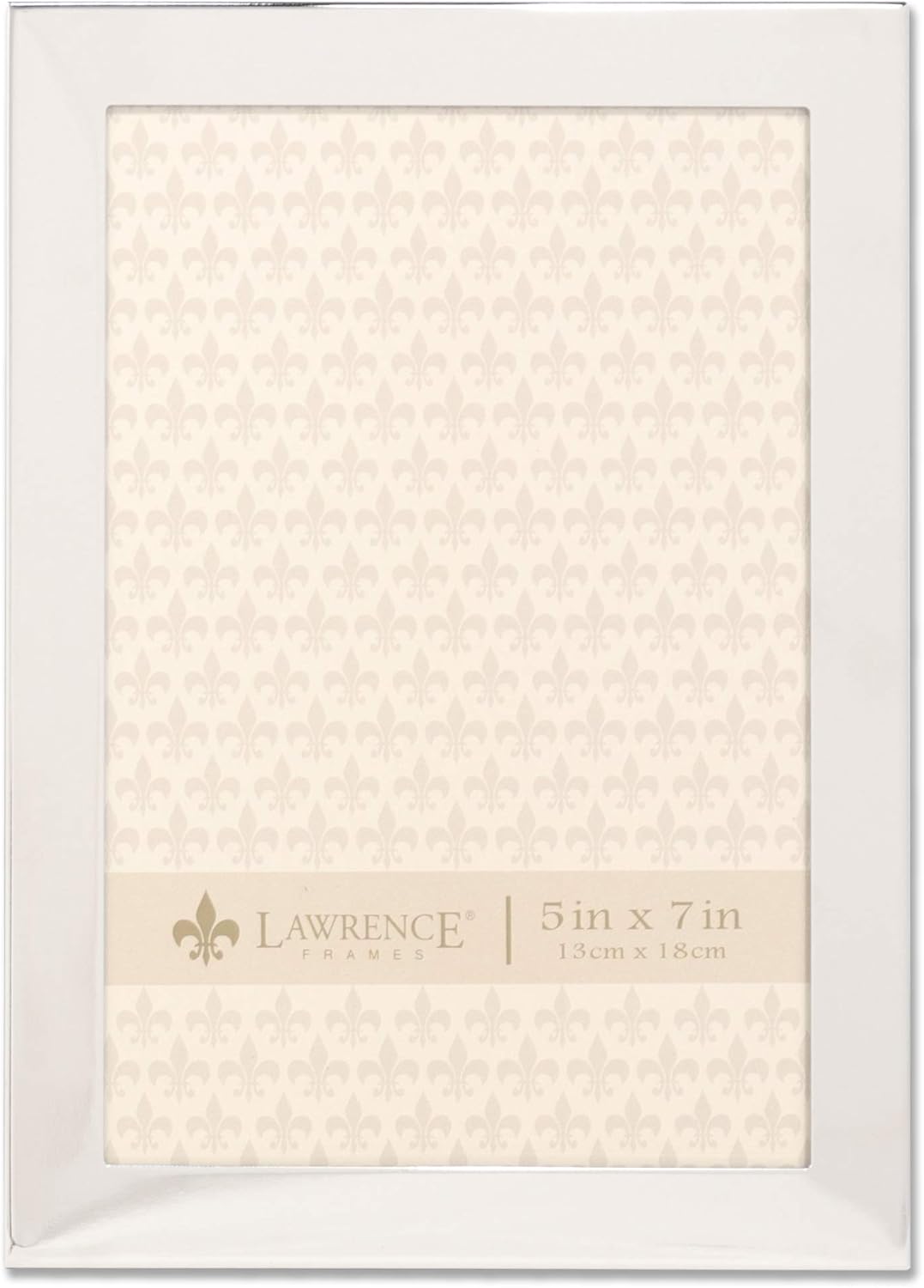 Lawrence Frames 589080 8x10 Flat Silver Metal Picture Frame