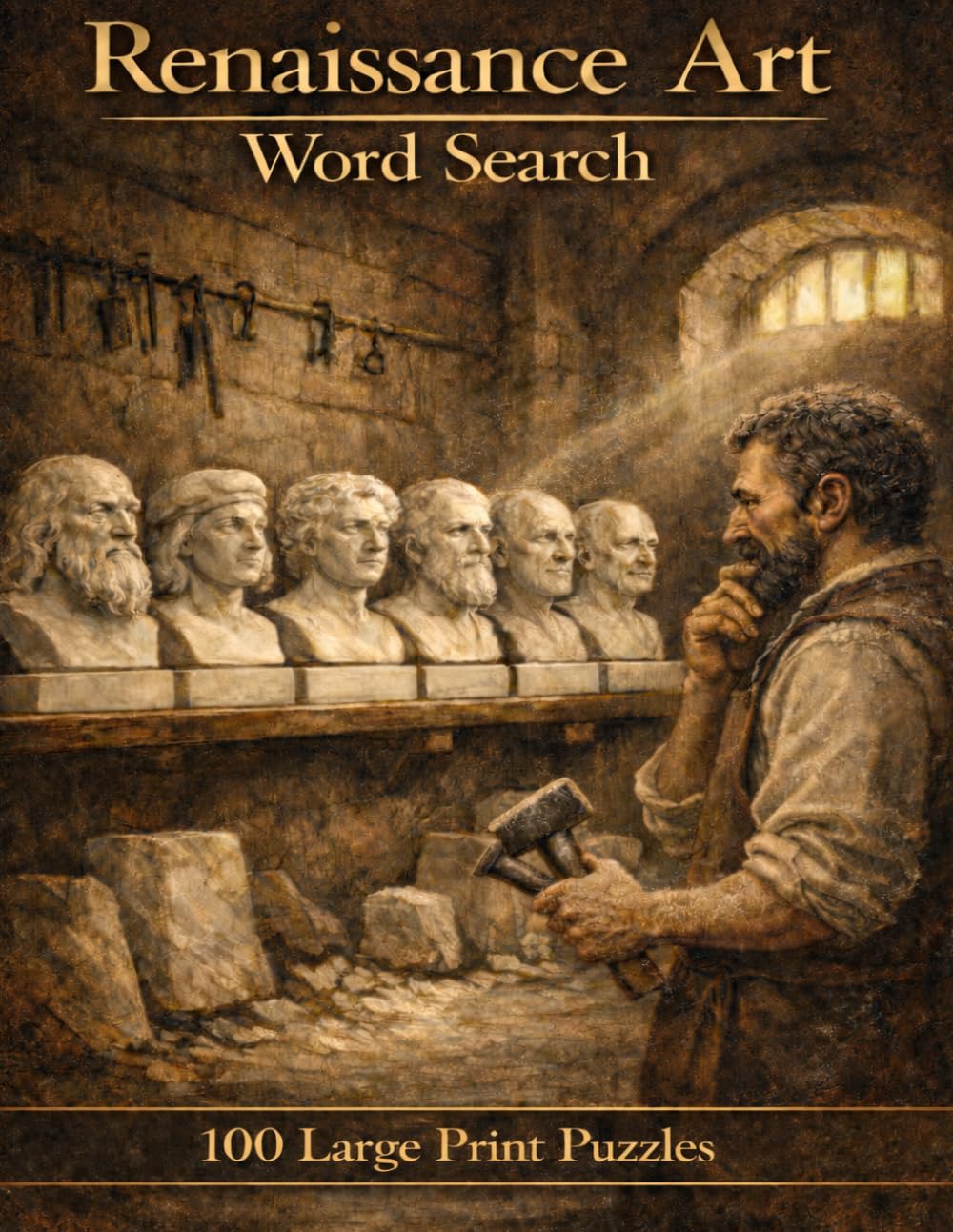 Renaissance Art Word Search: 100 Large Print Puzzles Featuring Leonardo, Michelangelo, Raphael, Botticelli, and the Masters Who Changed Art Forever (Art & Artists)