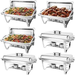 Set Da Buffet Per Piatti Da In Acciaio Inox, 6 L, Buffet, Catering