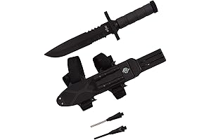 Thigh Knife Holster Leather Kit Tactical Knife Survival with Sheath