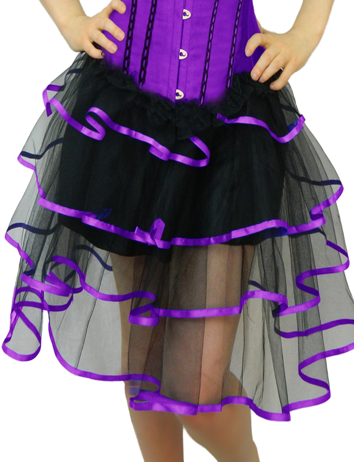 Yummy Bee, Tutu Skirts for Women, Adult Tutu Burlesque, Fancy Dress Halloween Frilly Tutu Skirt, Plus Size Tutu Skirt (Purple - Image 3