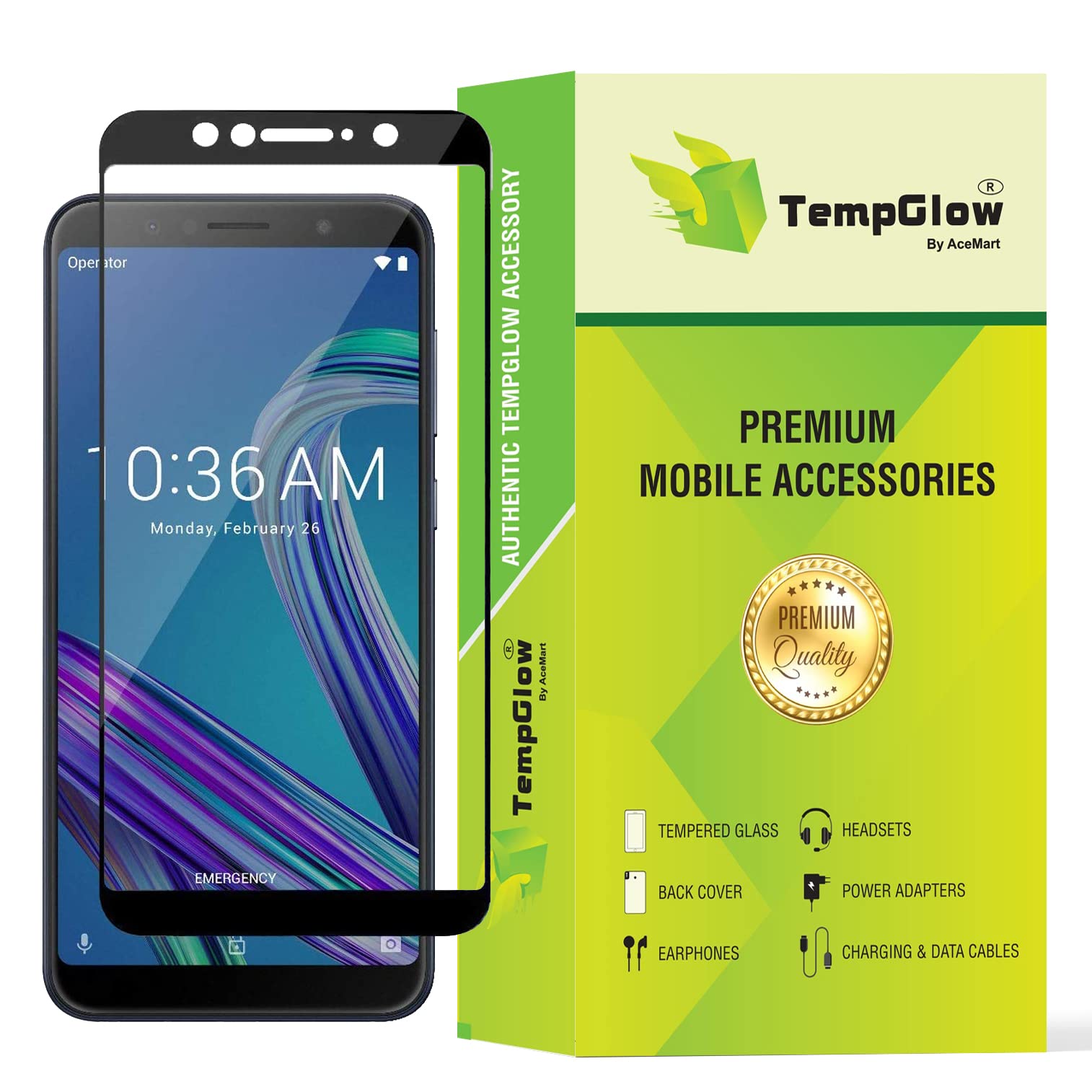 TempGlow Screen Protector for Asus Zenfone Max Pro M1 (Black) Tempered Glass Edge-to-Edge 6D Screen Guard With Installation Kit (B08P1SMGHB) Amazon Price History, Amazon Price Tracker