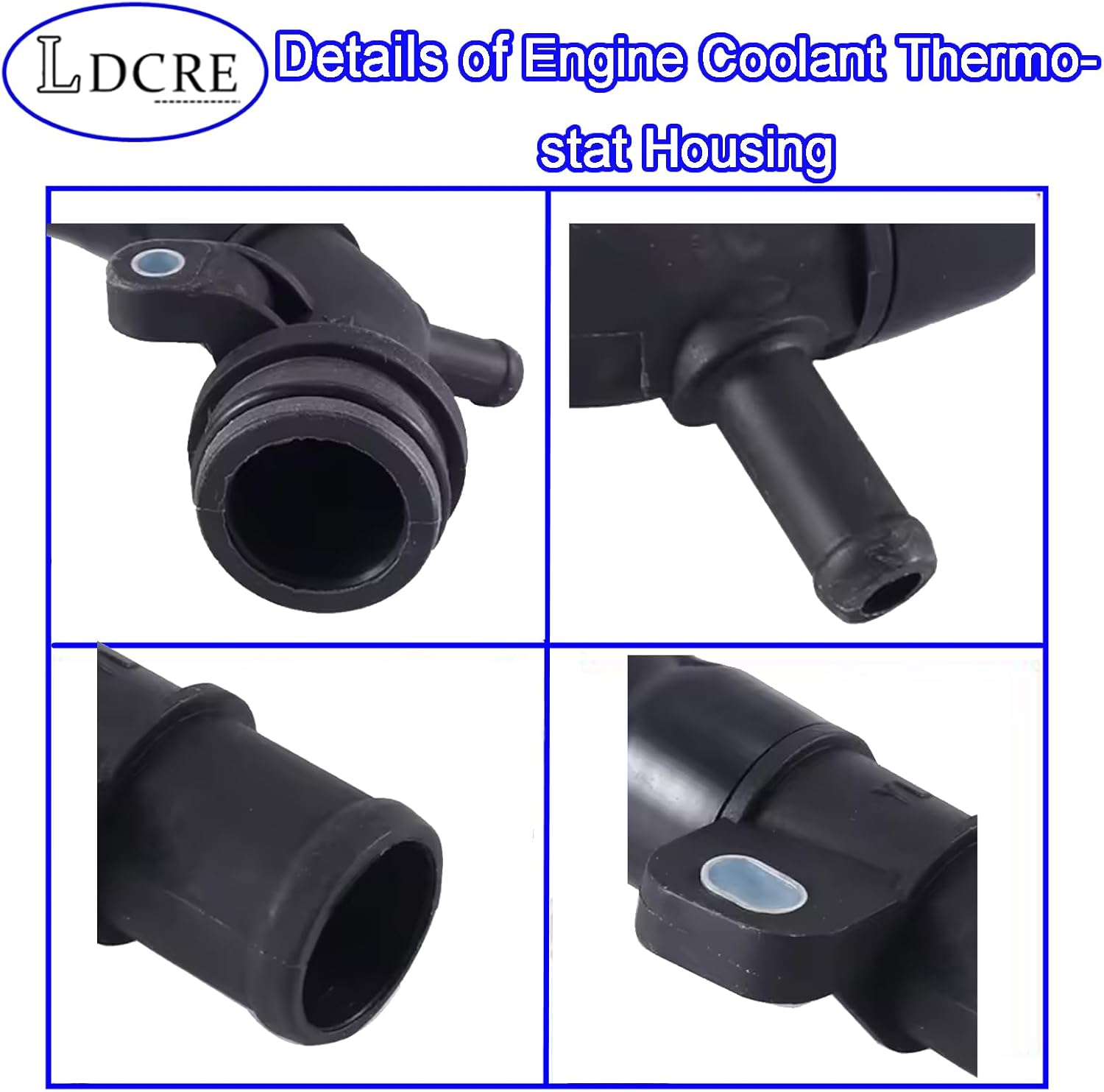 Engine Coolant Thermostat Housing 1322000056 Compatible with Mercedes-Benz Smart Fortwo 2008-2015 L3 1.0L,Water Outlet Pipe Socket OEM Replacement