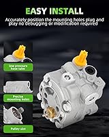 Vista 5 de Bomba de dirección asistida SCITOO compatible para Saab 9-2X 2.0L 2005, Saab 9-2X 2.5L 2006, Subaru Impreza 2.0L 2004 2005 2006 2007, Kit de bomba