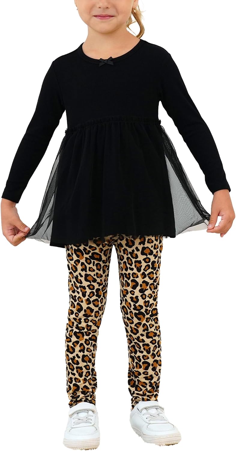 Toddler Girls' Clothing Sets Soft Bamboo Viscose 2-Piece Pants Set Stylish and Playtime Comfort Outfits