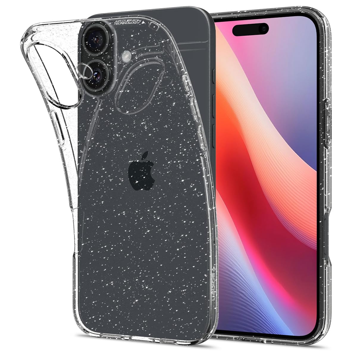 SpigenLiquid Crystal Glitter designed for iPhone 16 Plus case cover (2024) - Crystal Quartz
