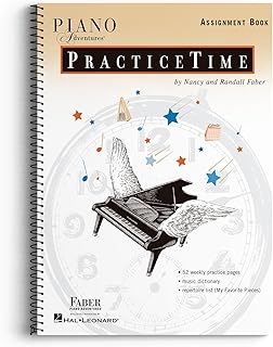 Piano Adventures: PracticeTime - Assignment Book | Piano Lesson Organizer for Students and Teachers | Music Practice Log and Assignment Tracker | Faber Educational Piano Resource for All Levels