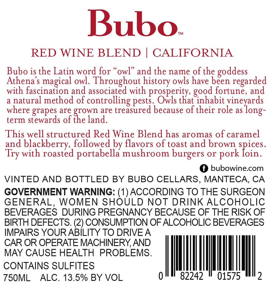 BUBO Red Blend 750ML
