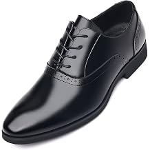 kkdom Mens Classic Lace up Dress Shoes Formal Oxford Business Shoes for Men