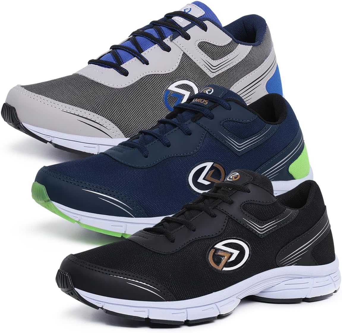 Kit 3 Pares Tênis Masculino Esportivo Academia Treino Musculação Caminhada Combo