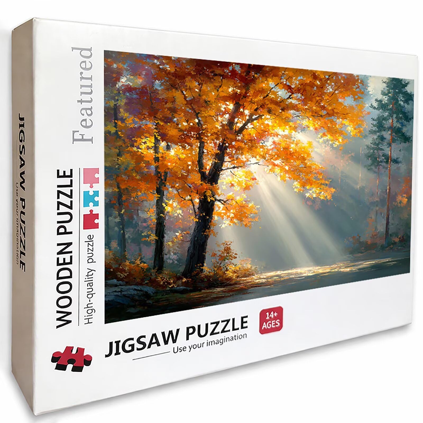 3000 Pieces Jigsaw Puzzle for Adults Tree, Plant Wooden Puzzles with Box, Letter on Back, Challenging Funny Games Crafts for Adults Kits, Hard Difficult Family Activity Games, Gifts, (48x32in), 4-7196