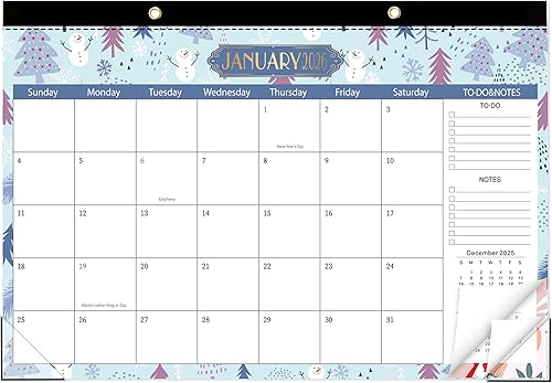 Miniatura 14 de GuassLee Calendario de escritorio 2026-2027 – Calendario mensual de 18 meses de enero de 2026 a junio de 2027, calendario de escritorio grande