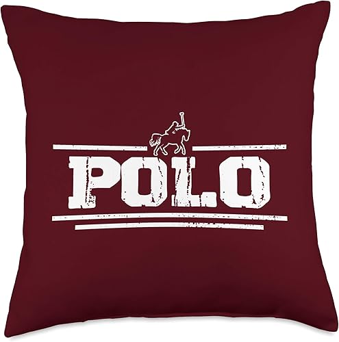 Polo envejecido regalos para los amantes de los caballos y los animales Western Horse Polo Regalos Práctica Vintage Caballo Equitación, 18 x 18,
