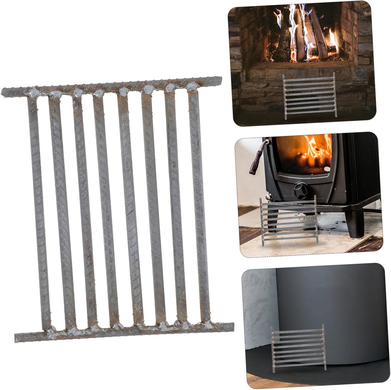 OSALADI Heavy Duty Iron Grill Grate for Fire Pit Durable Firewood Rack for Bbq Outdoor Camping Cooking Grate with Excellent Airflow