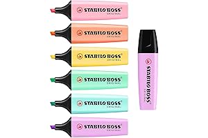 Stabilo Pastel Highlighters: Full Spectrum Six Pack Plus Lilac Haze