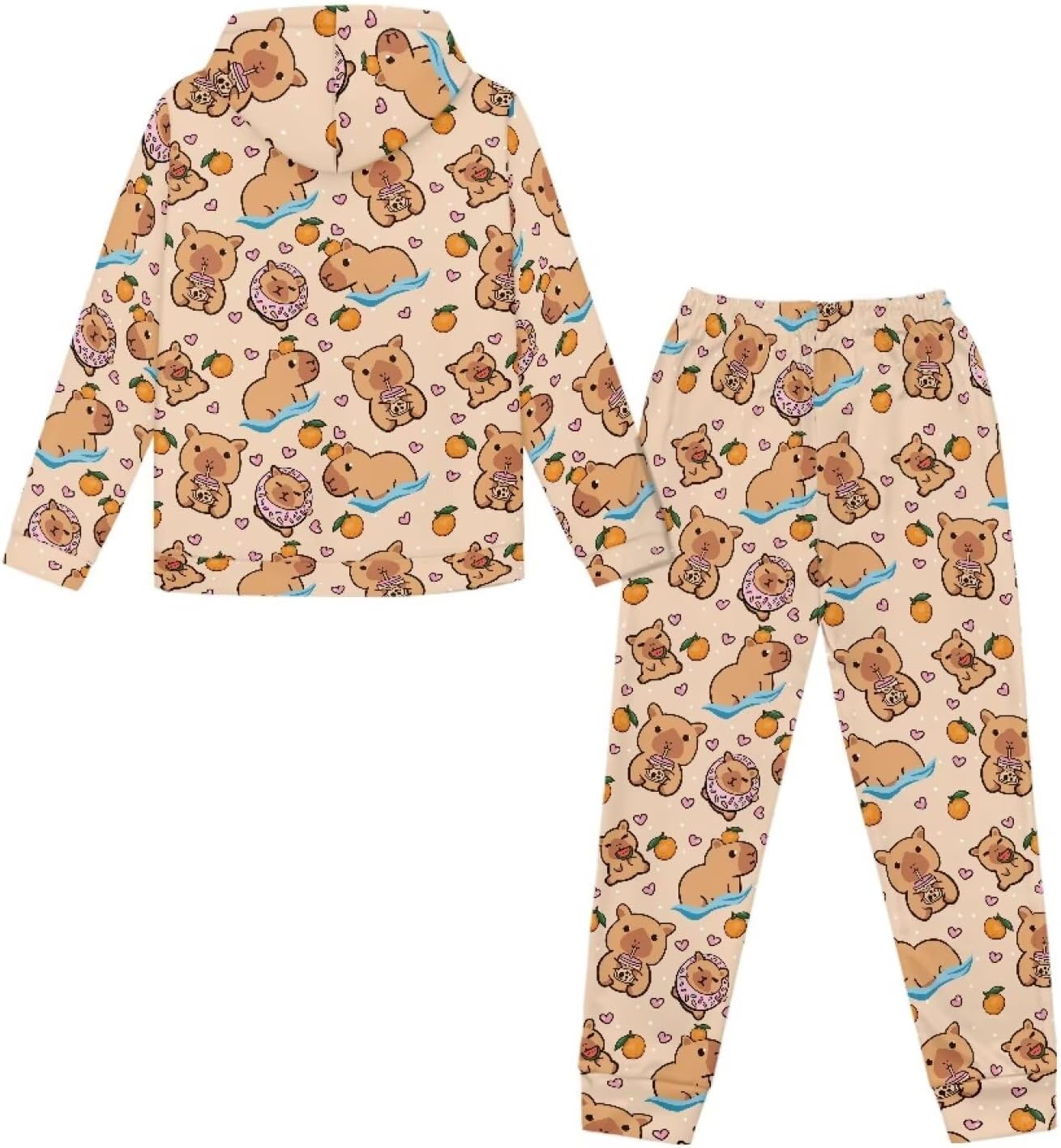 Upetstory Kids 2 Piece Hoodies and Pants for Girls Boys Size 5-12 Years
