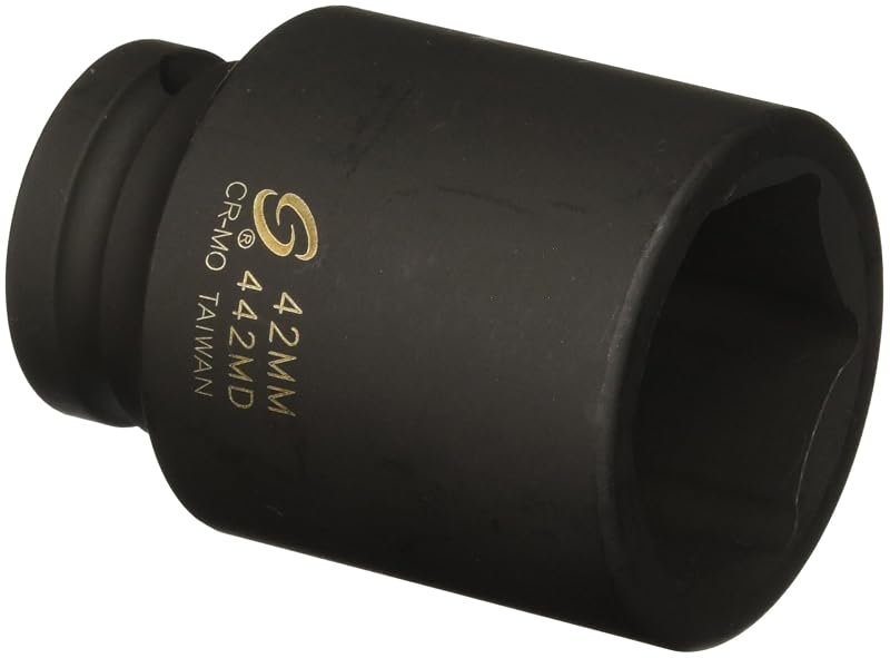 Soquete de Impacto Profundo 42 mm com Encaixe de 19,05 mm (3/4 pol.), 6 Pontos, Sunex Tools SUN442MD