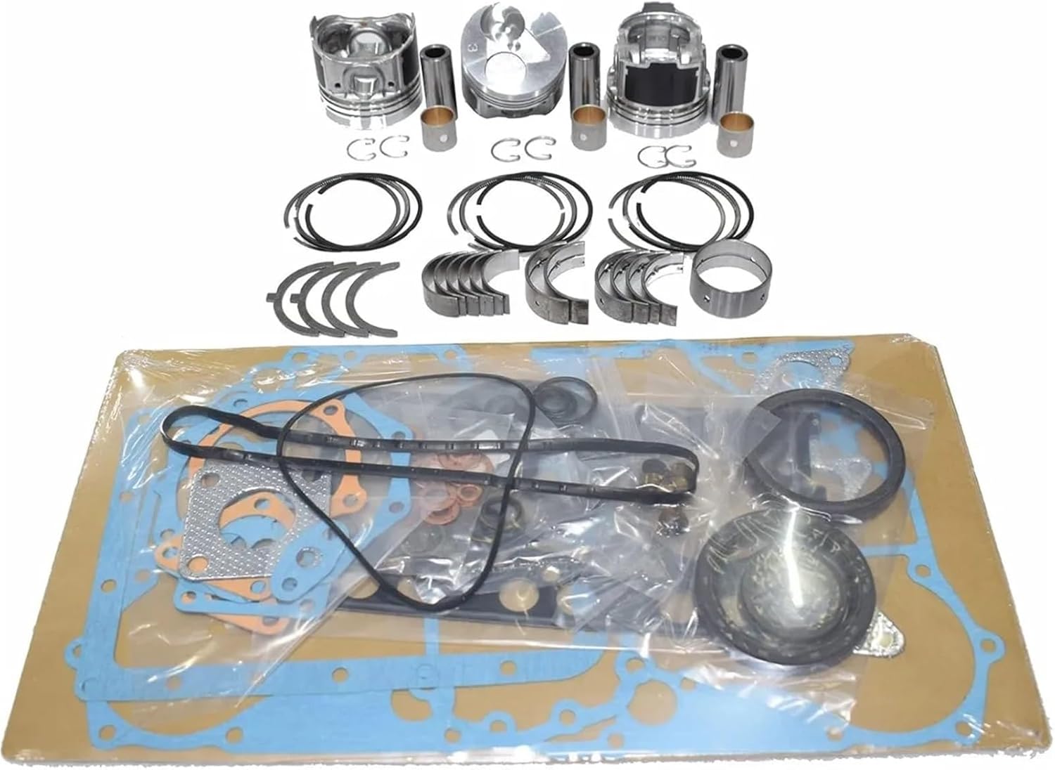D722 Overhaul Rebuild Kit For TG1860-54 Tractor G1900 GF1800E Tractor Piston&ring&Bushing&Full Gasket Kit