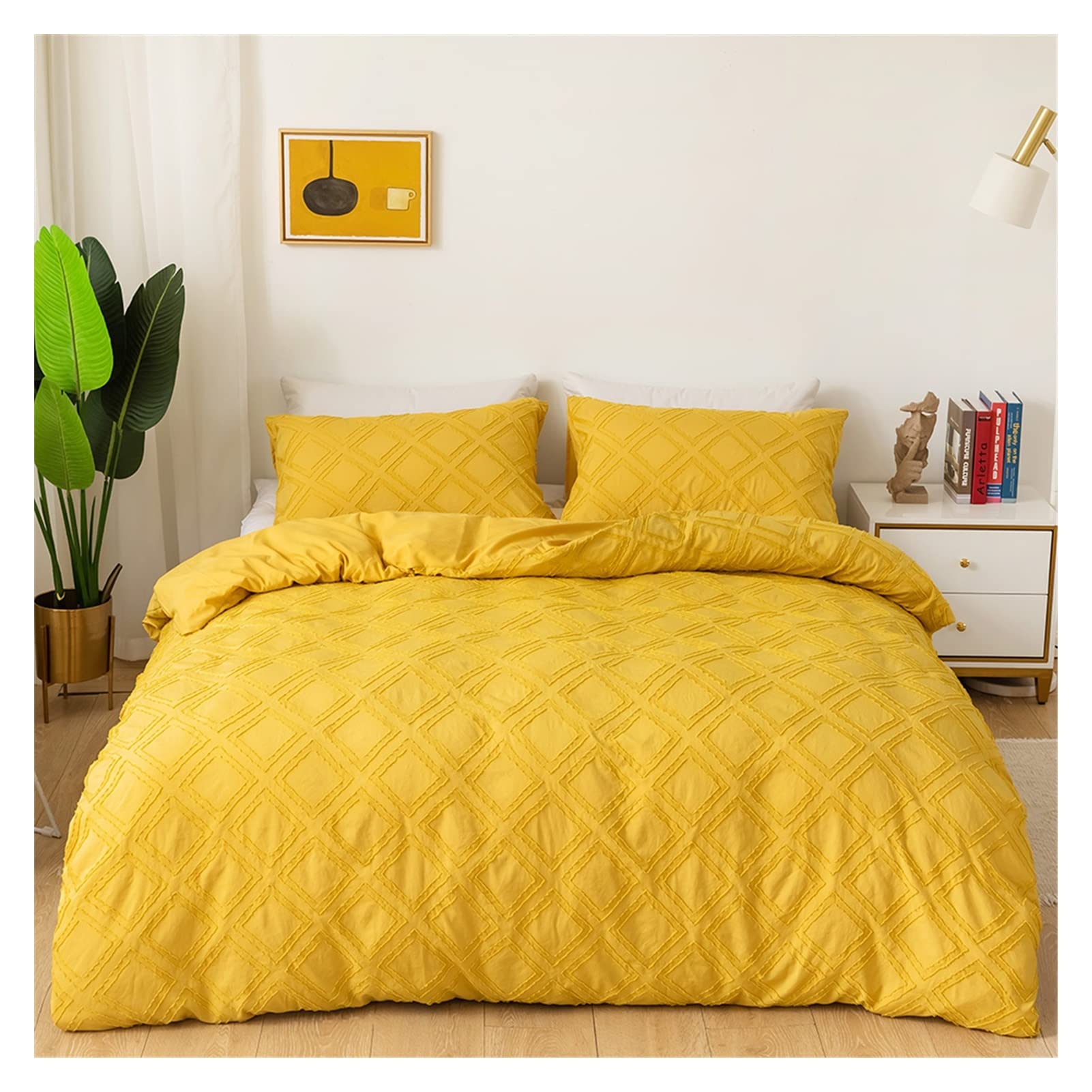 Couvre-couette géométrique ensemble de feuille de lit en microfibre - 7