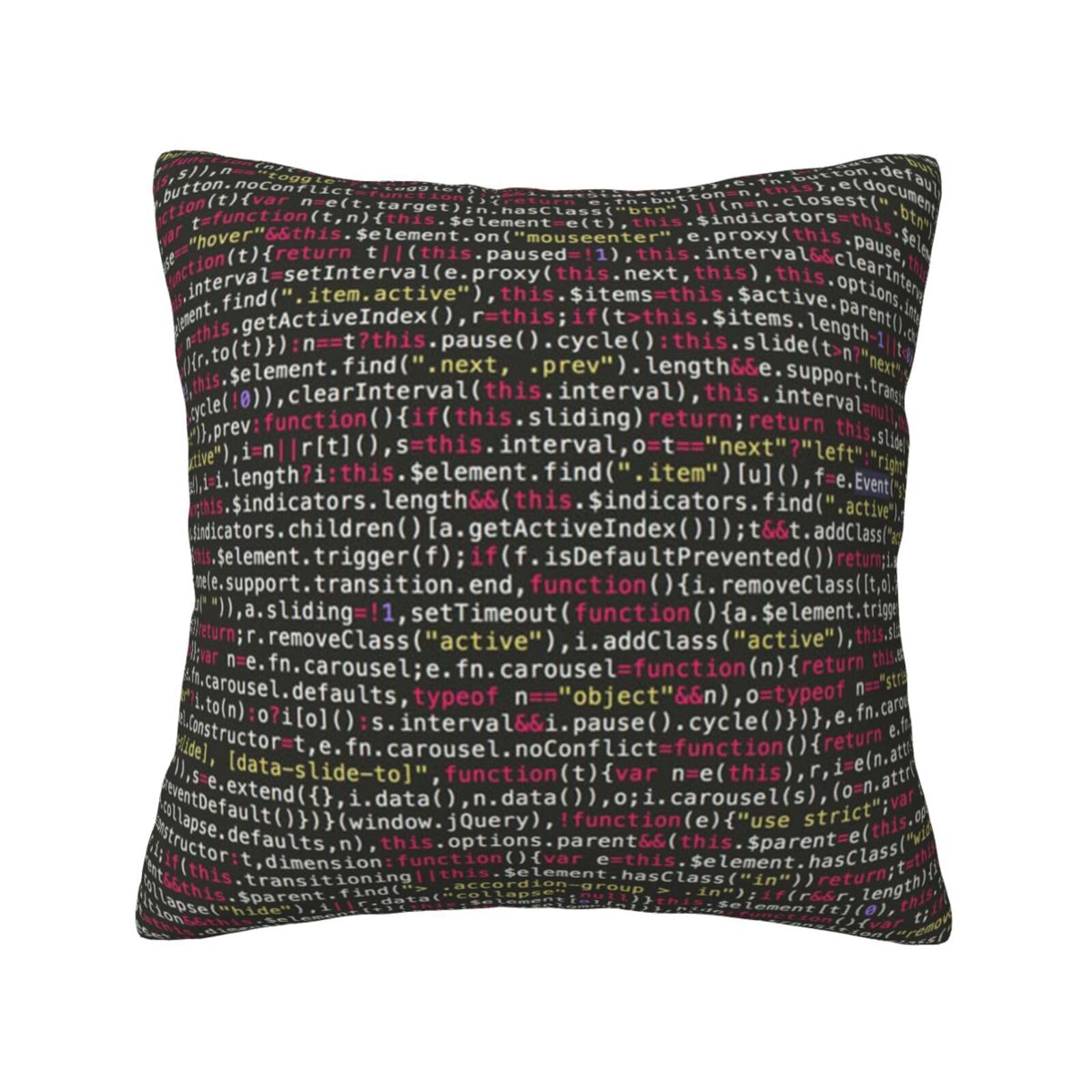 YFSGDLBN Programmer Programming Code printed Velvet pillowcase decorative Cushion Cover