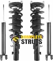 Complete Strut & Shock Set For 2009-2013 Infiniti G37 Sedan AWD (Front Struts + Rear Shocks, 4-Piece)