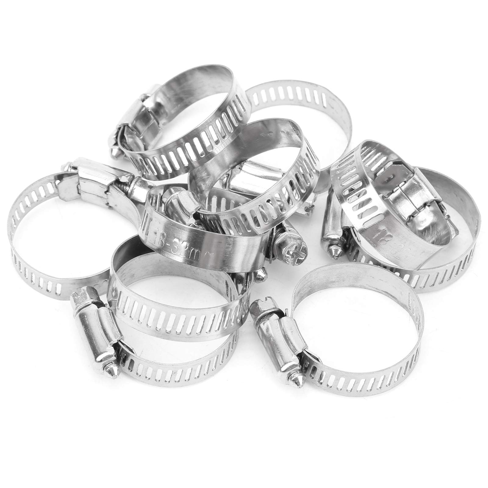 Collier de serrage acier inoxydable 18-32mm Marhynchus de fixation tuyau