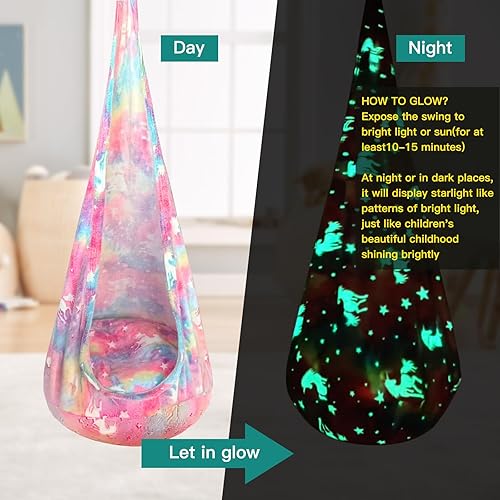 Miniatura 29 de Columpio sensorial para niños, terapia de alegría sensorial duradera, terapia colgante para interiores y exteriores, hamaca para niños, adolescentes