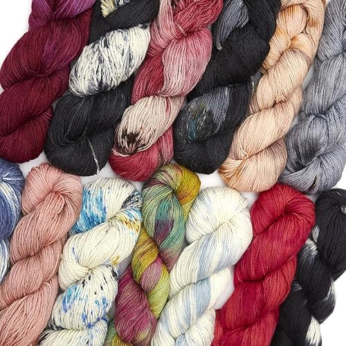 Miniatura 7 de 100% lana de alpaca bebé, 3.53 onzas de Hank DK, peso teñido a mano, fabricado en Perú, celestial suave y perfecto para tejer y tejer a ganchillo