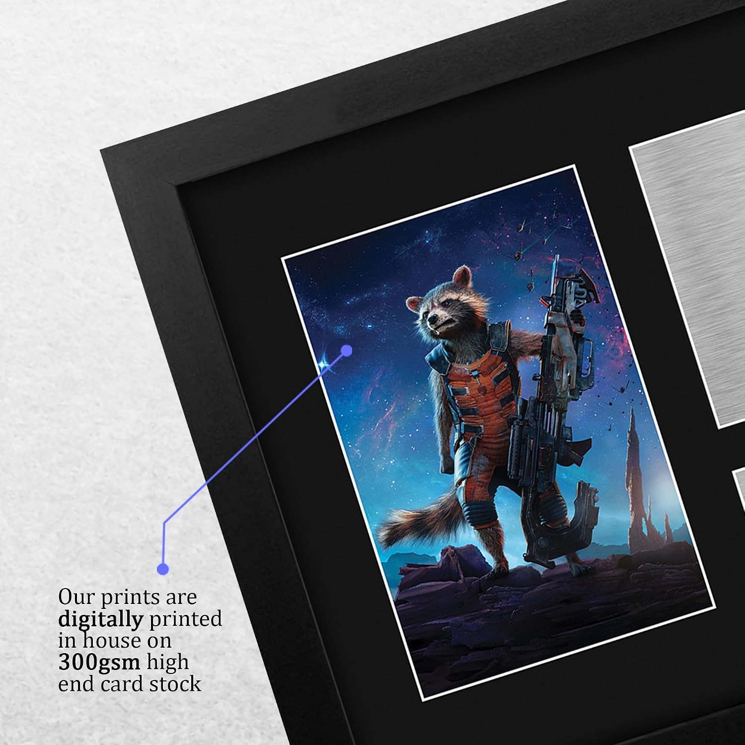 HWC Trading Bradley Cooper Guardians of the Galaxy Rocket Framed Gifts Printed Signed Autograph Picture for Movie Memorabilia Fans - US Letter Size image 4