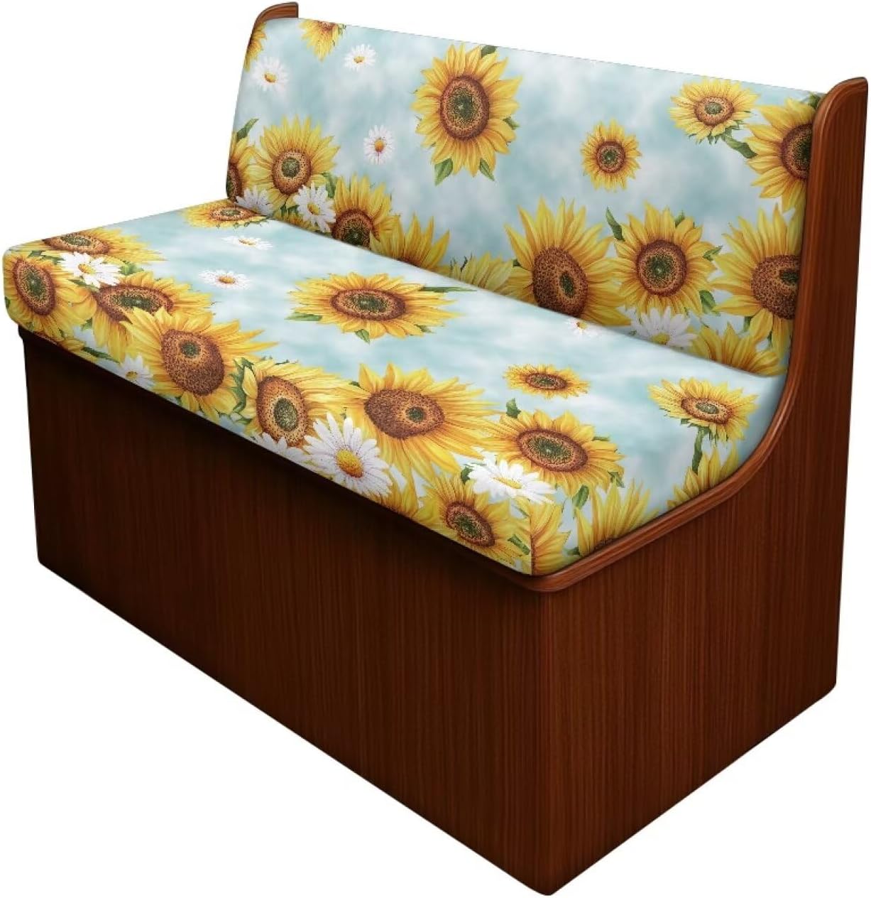 SEANATIVE Sunflowers RV Sofa Split Seat Cover 2-Piece Set Dinette Cushion Covers Replacement Camper Couch Cover Sofa Seat Cushion Slipcovers Dust Proof Bench Slip Cover Rectangle
