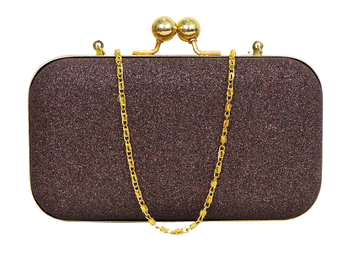 DUCHESS Womens Box Clutch (Brown) (B08LSR8GZF) Amazon Price History, Amazon Price Tracker