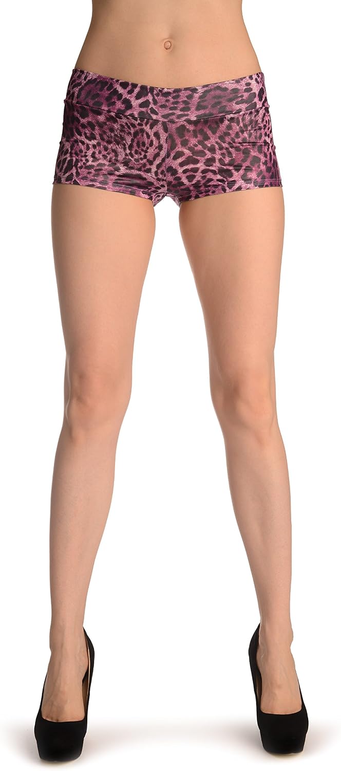 LissKiss Pink Leopard Shorts - Shorts
