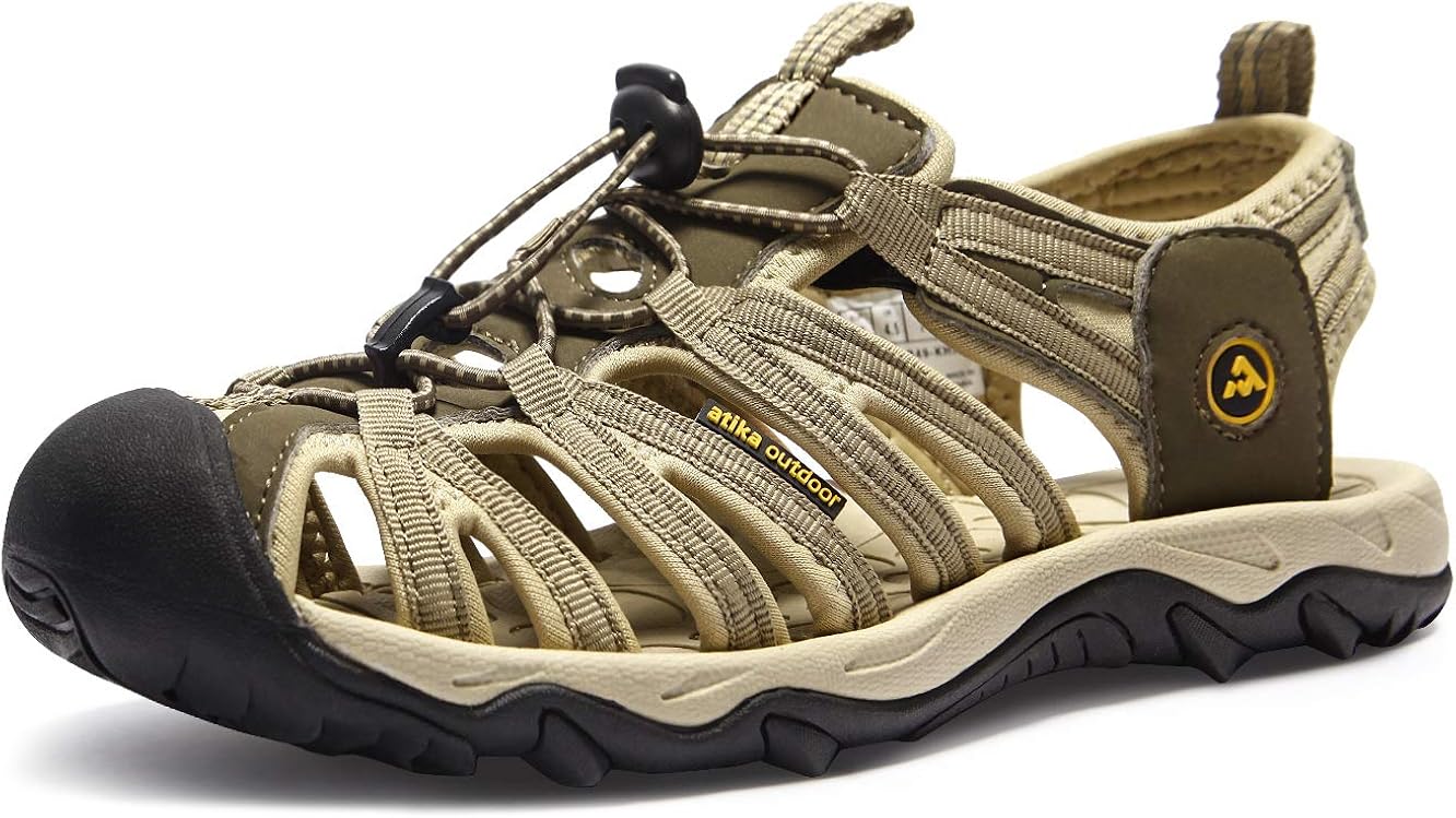 atika Women's Athena Outdoor Sandals, Lightweight Athletic Sport Hiking Sandals, Closed Toe Trail Walking Water Shoes