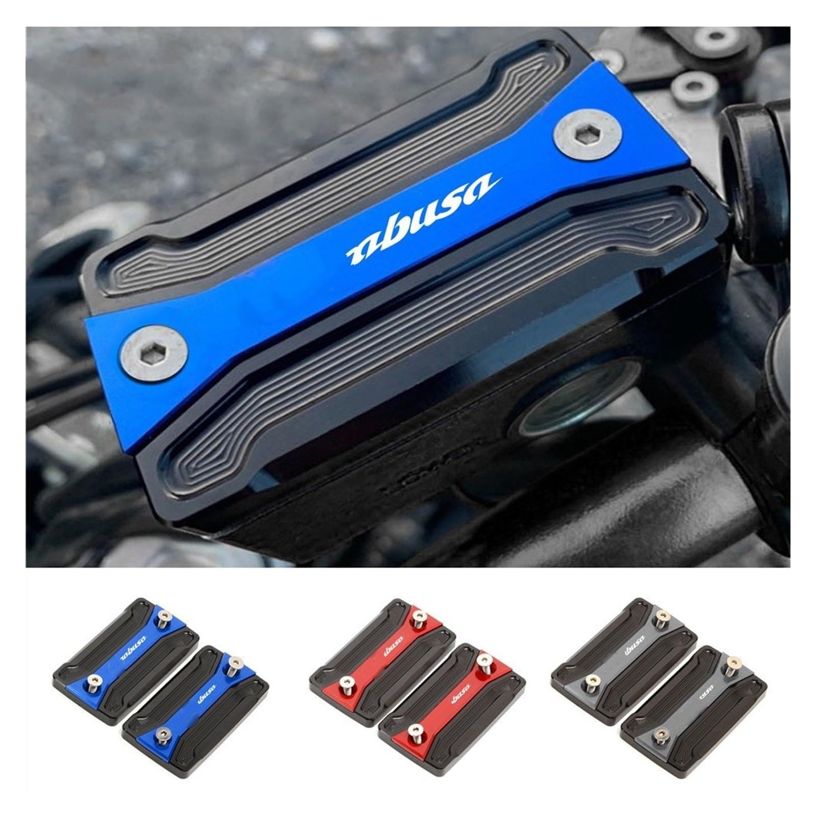 Accessori per serbatoi Moto Freno Frizione Cilindro Serbatoio Del Liquido Della Copertura Per SUZUKI GSX1300R GSX 1300R HAYABUSA 1999-2018 2017 2016 2015 2014 2019 2020 Tappo Fluido Olio(Red)